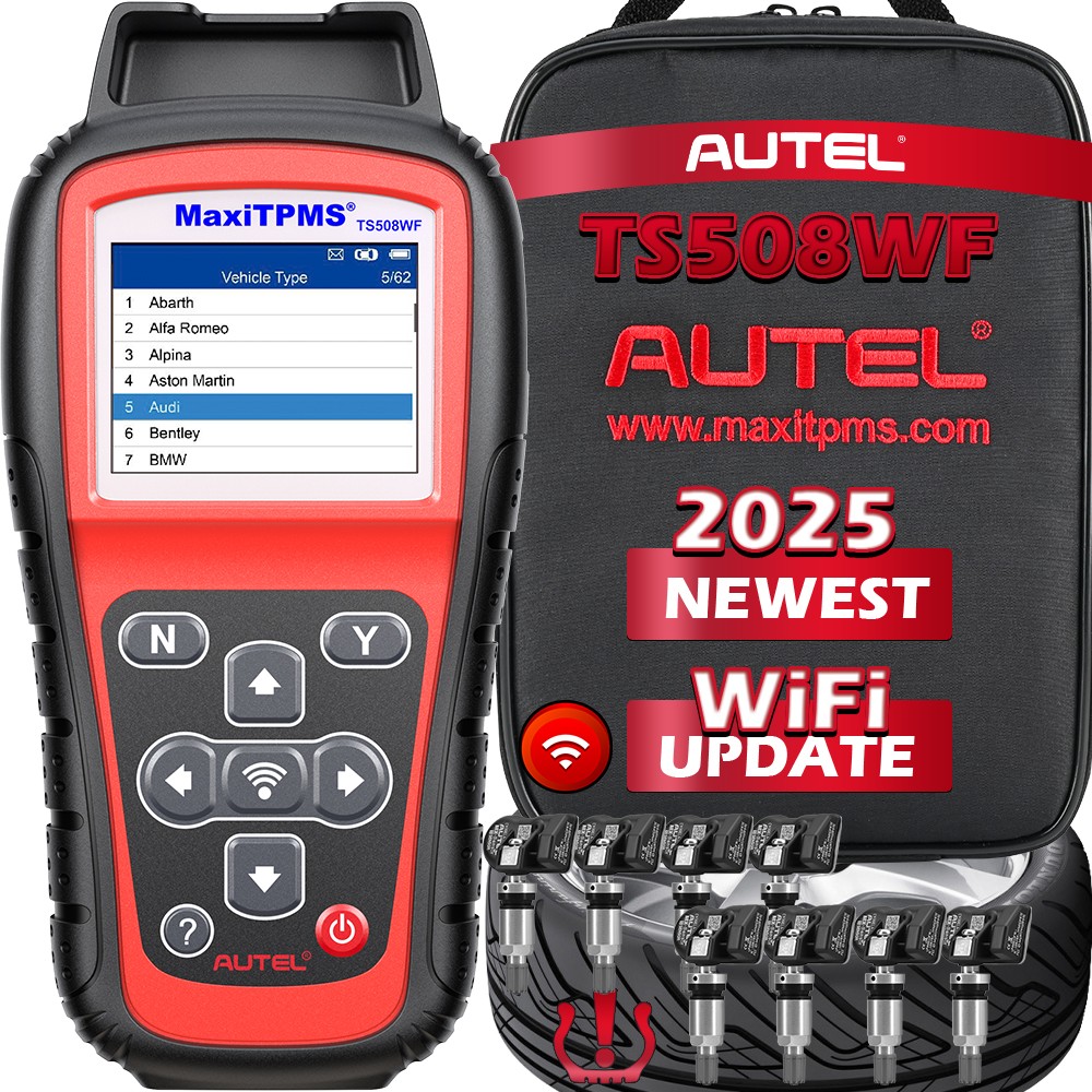 Autel - - Autel TPMS TS508WF 2025 New, TPMS Programming Tool, Upgrade Of TS501 Pro, TS408S, Activate/Relearn Autel TPMS Sensors, Read/Clear TPMS Code, Free Lifetime Update, TPMS Relearn Tool, TPMS Programmer - View #8