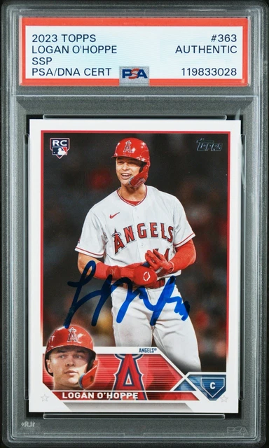 2023 Topps Series 2 Logan O’Hoppe Golden Mirror Ssp Auto Psa DNA #363 Angels RC