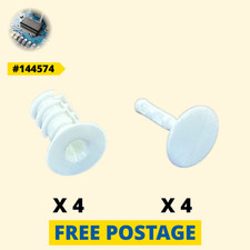 4 x IKEA White Plastic Rivets 144574 144575 for EKET, HVASTA Series Slovakia