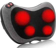 Papillon Shiatsu Back & Neck Massager with Heat – Deep Tissue Electric Pillow