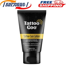 Tattoo Goo Aftercare Lotion Soothing, Color Brightening Skin Moisturizer -
