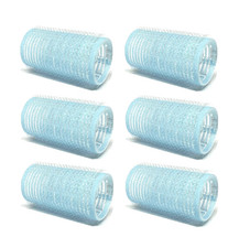 Self-Grip Hair Rollers 6-Pack - 1" Curlers for Volume, Assorted Colors