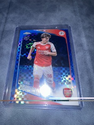 Topps Chrome UEFA Champions League Max Dowman (RC) Blue X-Fractor /150   