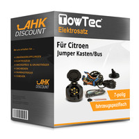 für Citroen Jumper Kasten/Bus 06- Towtec Elektrosatz 7Polig Fahrzeugspezifisch