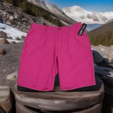 Black Clover JP2 Golf Shorts Size 36 Orchid Pink Performance Men’s NWT