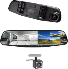 4.3" inch Back Up Car Camera Dual Lens Cam Night Vision Front and Rear Backup