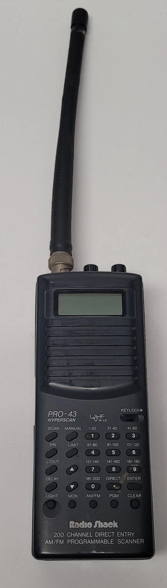 Scanner Radio Shack Realistic Pro-2005 - 400 Canaux, AM/FM, Testé, Vintage