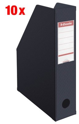 10 Esselte Stehsammler 56007 schwarz Kunststoff, DIN A4