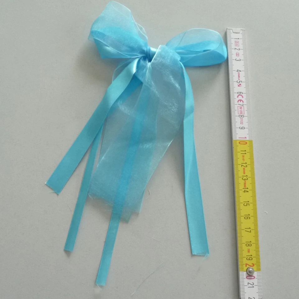 30 Fiocchi Antenna Fiocchi Auto Decorazioni Nuziali Chiesa Molti Colori - Immagine 3 di 4