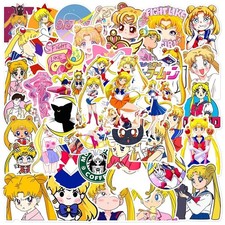 50pcs Kawaii Sailor Moon Anime Stickers Cute Diy Phone Diary Decals