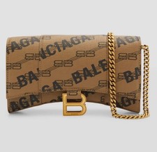 Brand New Balenciaga BB Monogram Hourglass Crossbody Bag 7.6 X 4.7 Made In Italy