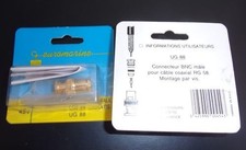 1 x UG88 - Connecteur BNC Mâle pour cable coaxial RG 58 Montage vis - Euromarine