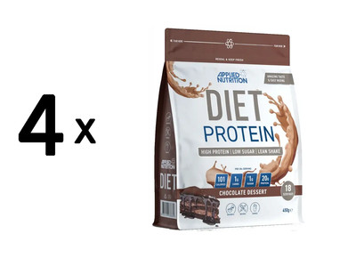 4 x Applied Nutrition Diet Whey (450g) Chocolate Dessert (44,42 EUR/kg)