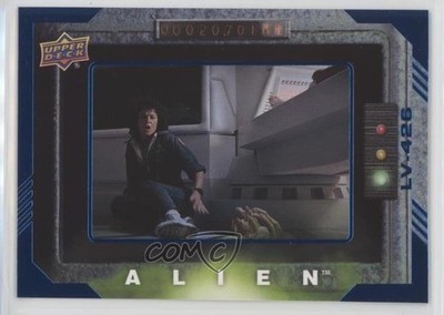 2017 Upper Deck Alien Movie Blue Foil Modern 36/99 Ellen Ripley Found It! 9b4