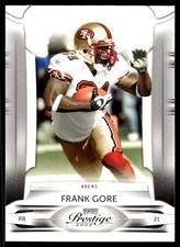 Frank Gore 2009 Playoff Prestige #83 49ers NFL READ FREE SHIPPING AutographDen