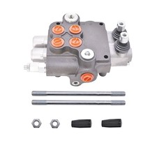 21 GPM 3600 PSI SAE Ports 2 Spool Double Acting Hydraulic Control Valve