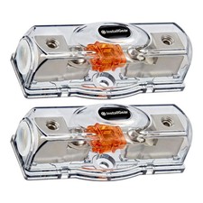 InstallGear 4 Gauge Mini ANL Inline Fuse Holder 2-Pack 120A Fuse For 4 ...