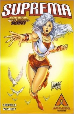 Suprema #1A VF; Arcade | Rob Liefeld Robert Kirkman Supreme - w/Bag+Board
