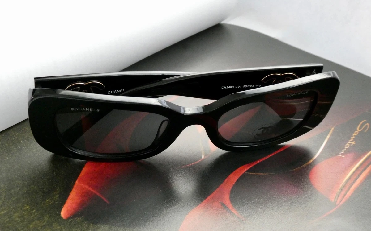 CHANEL Men's Black Cat Eye Sunglasses for sale | eBay