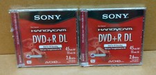 SONY Handycam DVD R DL Blank DVDs 2.6GB 45 HD/55 SD Minutes LOT of 2 New-Sealed