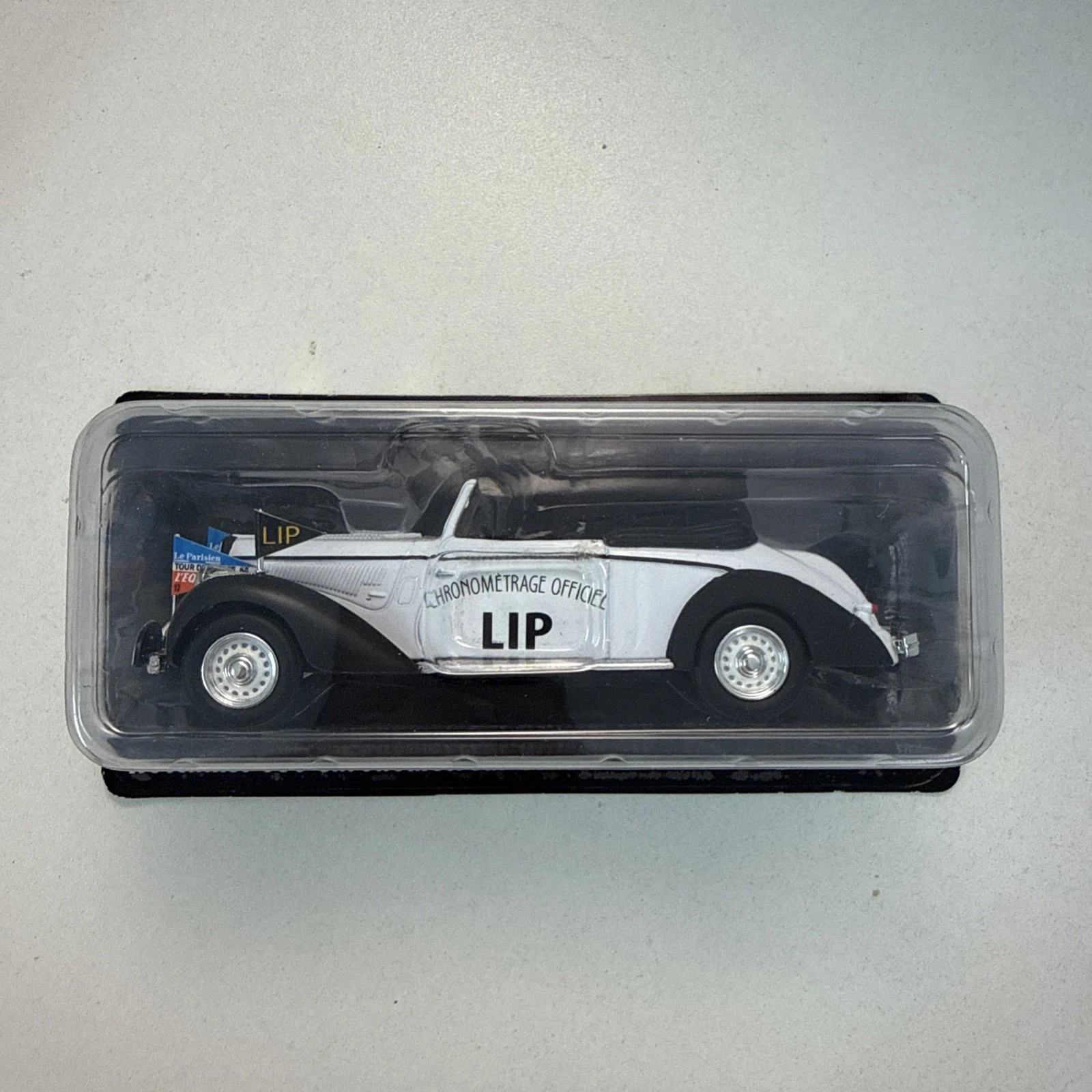 Voiture Miniature Hotchkiss 686 Chronomètreur Officiel Lip TDF 1954 Éch 1/43