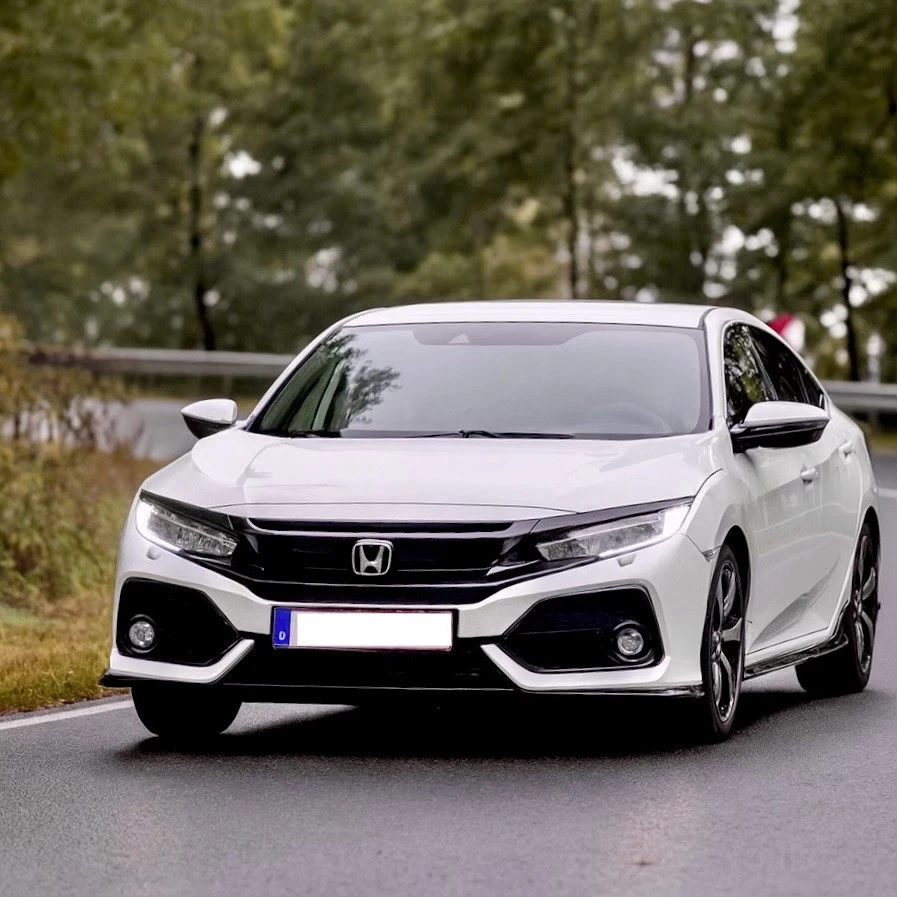 Honda Civic 2009-2021 sedán de 4 puertas ajuste parrilla delantera emblema 75700-TF0-000 OEM cromo Foto 3 de 4