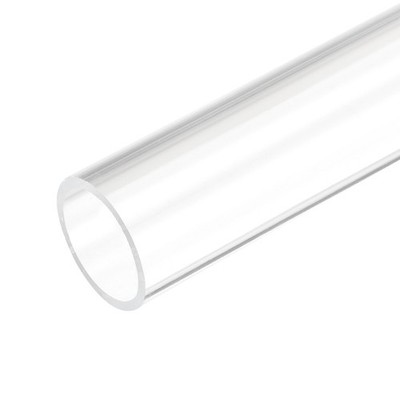 Acrylic Pipe Clear Rigid Round Plastic Tube 19mm(3/4 Inch) ID 23mm OD 10''