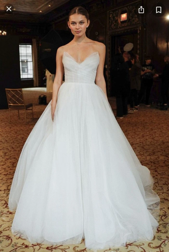 Monique Lhuillier A-Line Sleeve Wedding Dresses for sale | eBay
