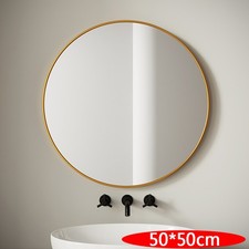 Large Round Wall Mounted Mirror Bathroom Bedroom Makeup Dressing Mirror Circle