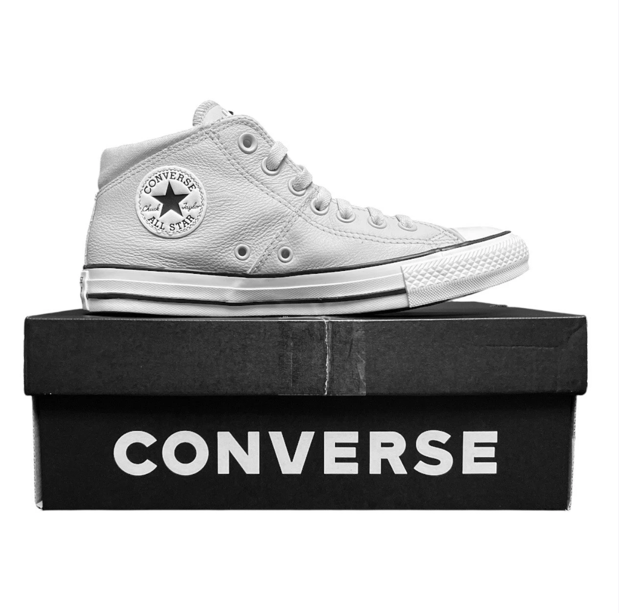 Converse Chuck Taylor All Star Madison Mid Donna 9 Pelle Stucco Pallido
