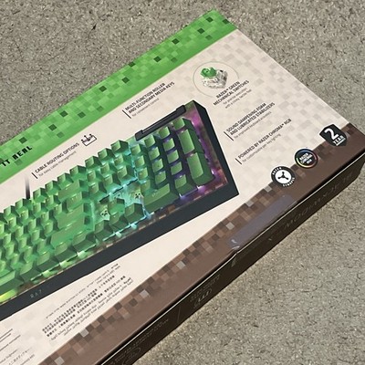 Razer Blackwidow V4 X Minecraft Edition Gaming Keyboard w/ Cobra