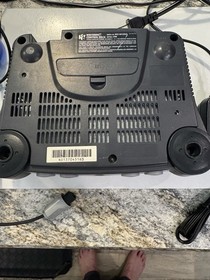 Nintendo 64 N64 Console Bundle 2 Controllers Untested Powers On