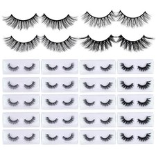 MAGEFY 20 Pairs 4 Styles Eyelashes, 7mm-18mm Lashes Natural 20Pairs-Style01
