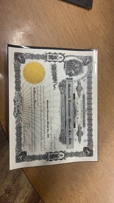 Vintage Mohawk Extension Mines Co. Ltd. Stock Certificate