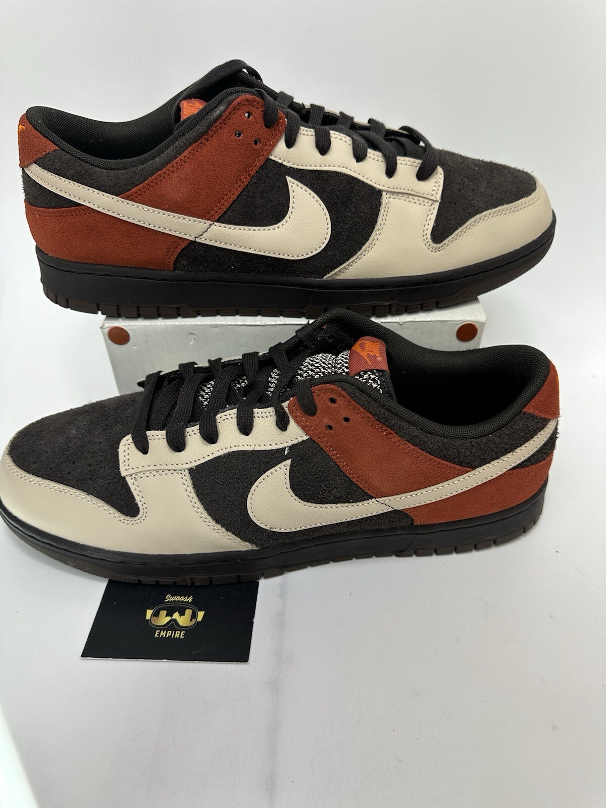 SALOMON Nike Dunk Low Uomo Taglia 11.5 Marrone Velluto Sanddrift FV0395 200