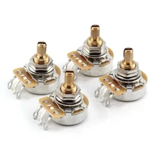 4x TAOT Custom CTS 500K Pot 3/8” Short Split Shaft Audio Taper 10% Tolerance