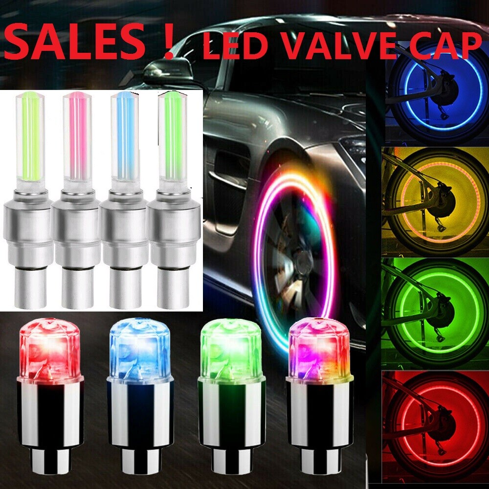Led Tire Valve Stem Lights LNGOOR 4x RGB LED Tire Tyre Air Valve Stem