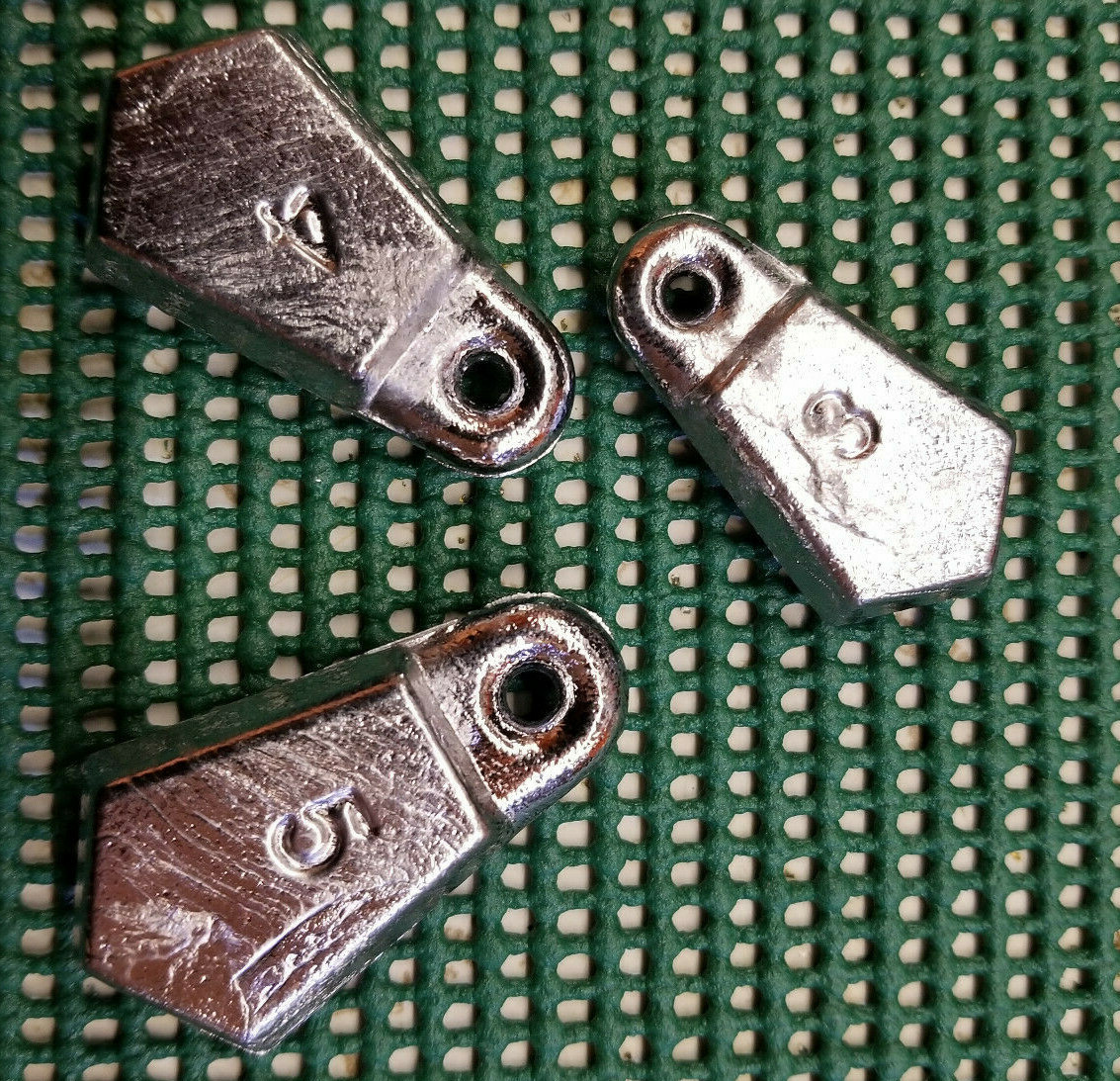 25pcs. 11/2oz. Flat Bank sinkers, weights, fishing, lead Free Shipping