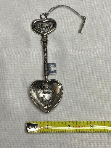 Vintage Aunt’s "Key to Love" Heart-Shaped Teaspoon Keepsake Gift Kitchen Decor - Picture 8 of 8