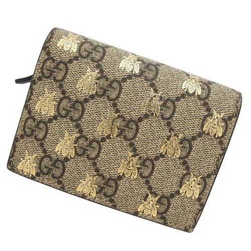 GUCCI GG Supreme Bee Wallet Size ?~?j 