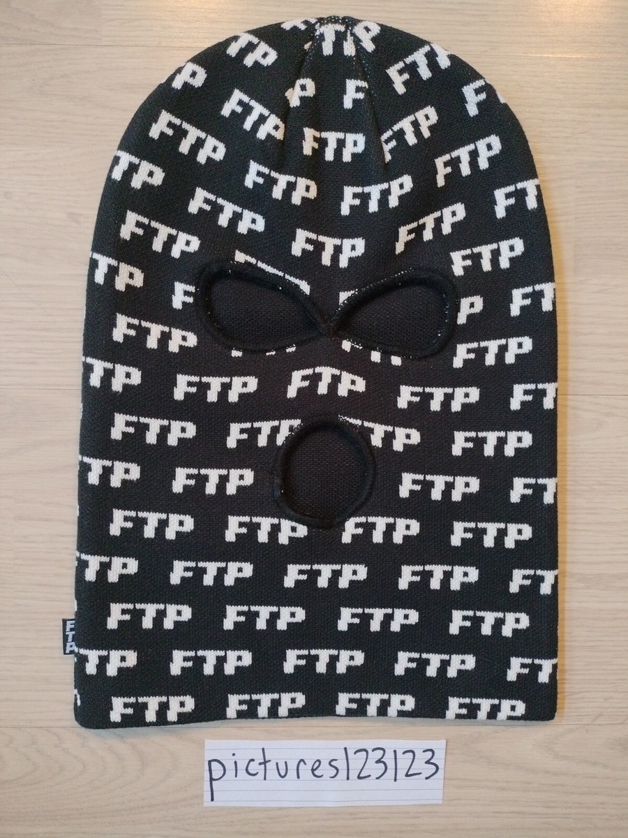 帽子 FTP ALL OVER BALACLAVA FTP,All Over Logo Ski Mask,3 Whole Ski Mask, F**k The Population