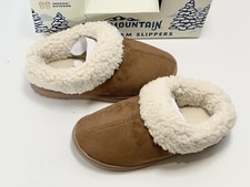 COZY MOUNTAIN Memory Foam Women's Slippers Sz M 7-8 Chestnut