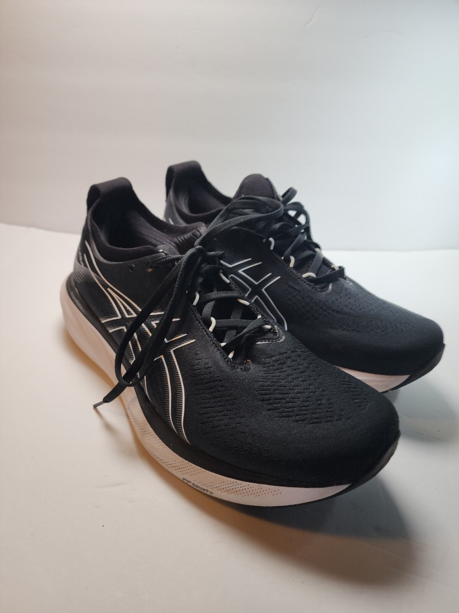 Asics Gel-Nimbus 25 Womens 11 Wide Shoes Black White Running