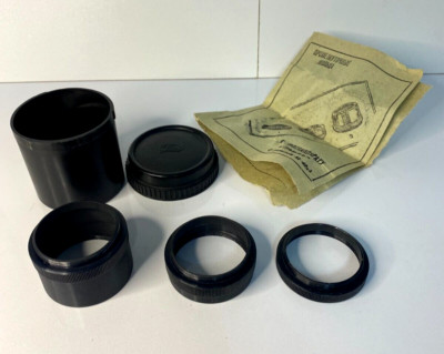 FED Macro Soviet Extension Tubes M42 Screw 3 Metal Rings,Zenit,Zorki,Mir Camera