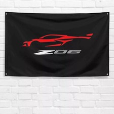 For Chevrolet Corvette Z06 Enthusiast 3x5 Ft Flag Dad Birthday Gift Banner For Chevrolet Corvette Z06 Enthusiast 3x5 Ft Flag Dad Birthday Gift Banner