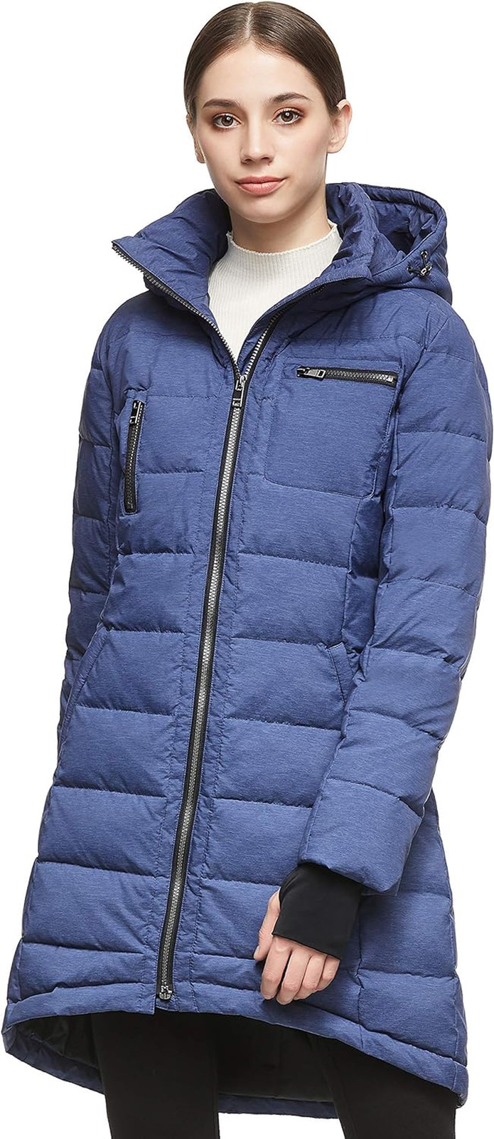 Women'S down Jacket Coat Mid-Length