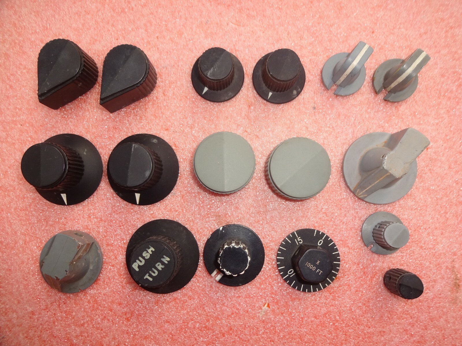 Lot of 17pcs Vintage US Aircraft Cockpit Knobs eBay