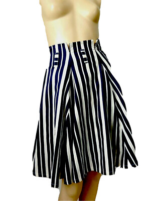EMPORIO ARMANI STRIPPED  HIGHT WAIST  SKIRT SIZE 4
