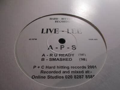 LIVE-LEE  -R U READY    HARD HITTING RECORDS    Electronic Techno ? 12''     G344