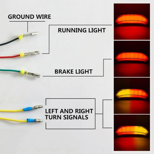 E-Mark Red LED Integrated Blinker Brake Taillight For HONDA CBR600RR 2013-2024 - Picture 12 of 12